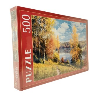 Рыжий кот. Пазлы 500 эл. арт.7658 "Осенний день" И. Прищепа.