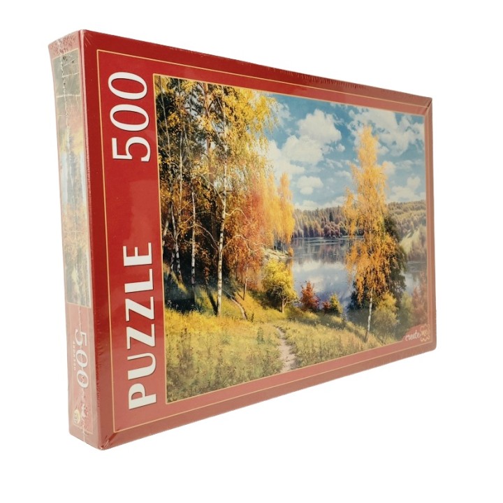 Рыжий кот. Пазлы 500 эл. арт.7658 "Осенний день" И. Прищепа.