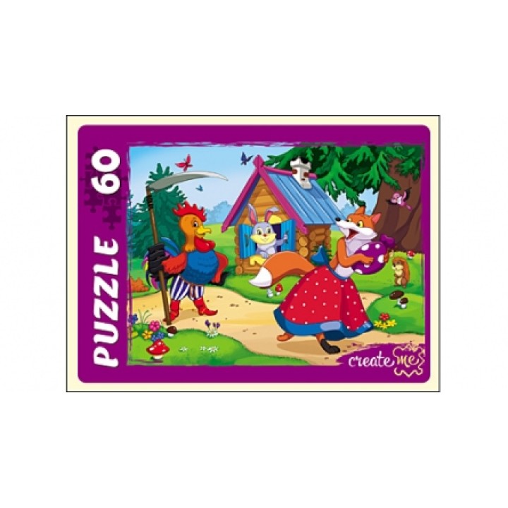 Рыжий кот. Пазлы 60 эл. арт.2219 "Заюшкина избушка"