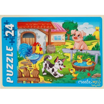 Рыжий кот. Макси-пазлы 24 эл. арт.7297 "Ферма"