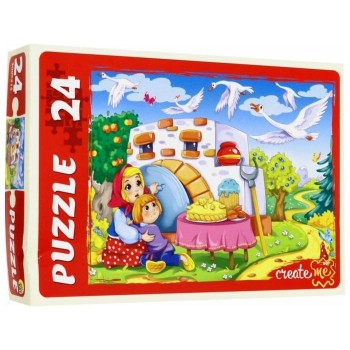 Рыжий кот. Макси-пазлы 24 эл. арт.0604 "Гуси -лебеди."