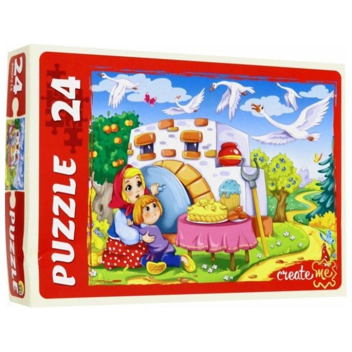 Рыжий кот. Макси-пазлы 24 эл. арт.0604 "Гуси -лебеди."