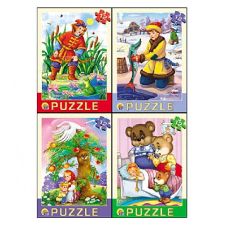 Рыжий кот. Пазлы 12 эл. арт.1262 "Русские народные сказки" /32