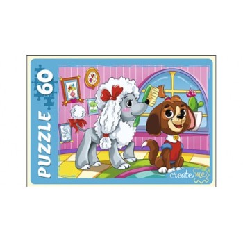 Рыжий кот. Пазлы 60 эл. арт.7200 "Веселые щенки"