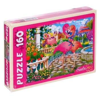 Рыжий кот. Пазлы 160 эл. арт.2458 "Красивые фламинго №2"