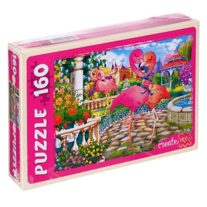 Рыжий кот. Пазлы 160 эл. арт.2458 "Красивые фламинго №2"