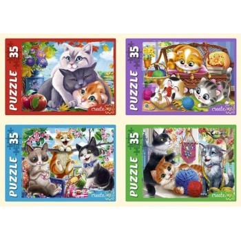 Рыжий кот. Пазлы 35 эл. арт.4686 "Забавные котики №6"