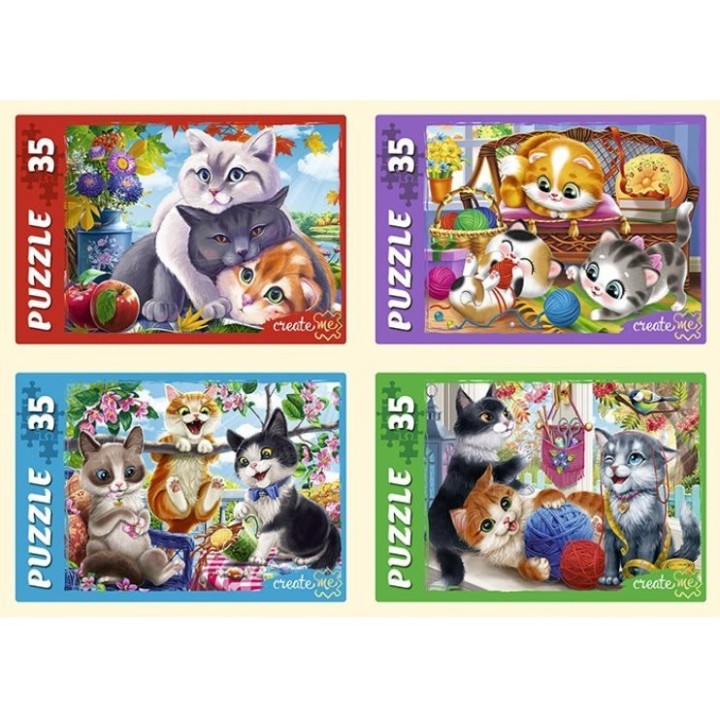 Рыжий кот. Пазлы 35 эл. арт.4686 "Забавные котики №6"