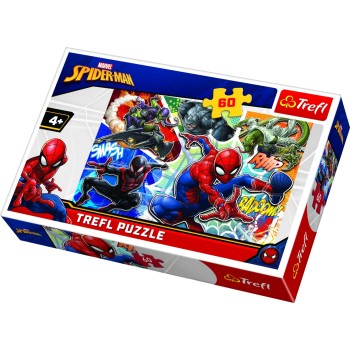 Trefl. Пазл 60 арт.17311 "Храбрый Человек-паук/Disney Marvel Spiderman"