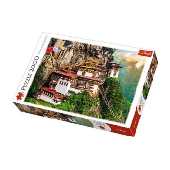Trefl. Пазл 2000 арт.27092 "Тигровое гнездо, Бутан"