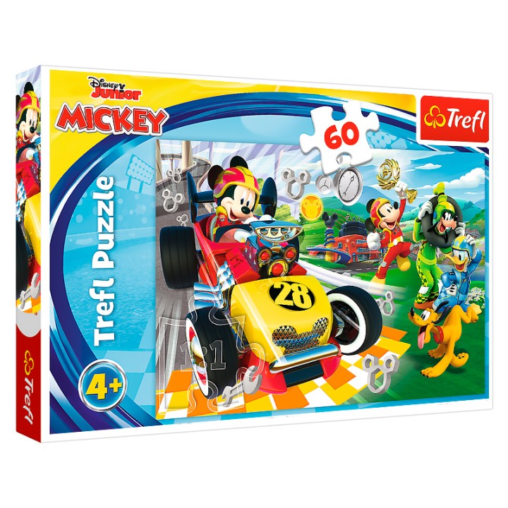 Trefl. Пазл 60 арт.17322 "Mickey. Ралли с Друзьями"