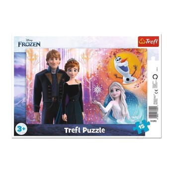 Trefl. Пазл-рамка 15 арт.31392 "Disney Холодное сердце. Счастливые воспоминания"