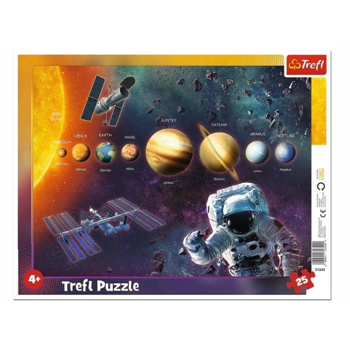 Trefl. Пазл-рамка 25 арт.31342 "Солнечная система"