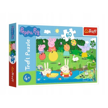 Trefl. Пазл 60 арт.17326 "Свинка Пеппа.Веселье на выходных"