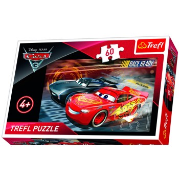 Trefl. Пазл 60 арт.17297 "Тачки" Гонка