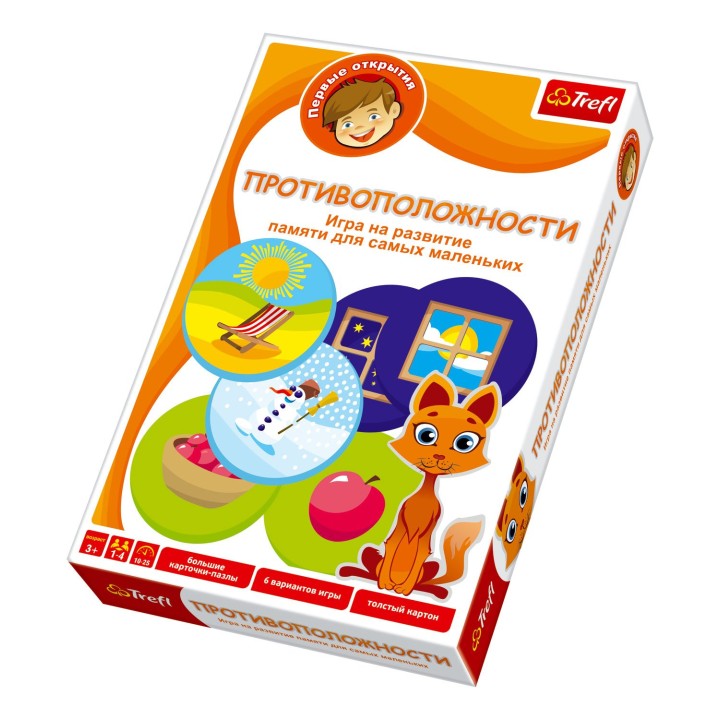 Trefl. Развивающий набор арт.01105 "Противоположности"