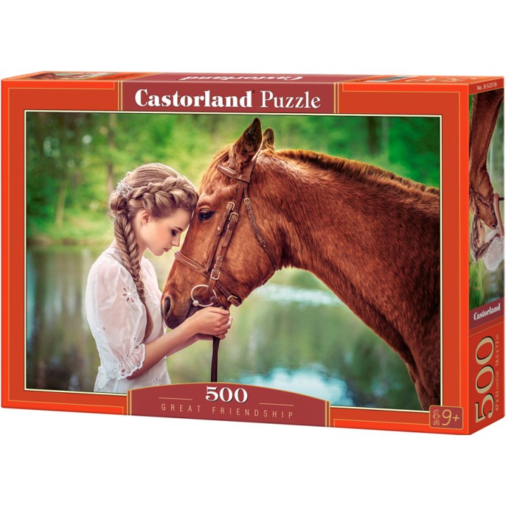 Castorland. Пазл 500 арт.B-52516 "Девушка и лошадь"