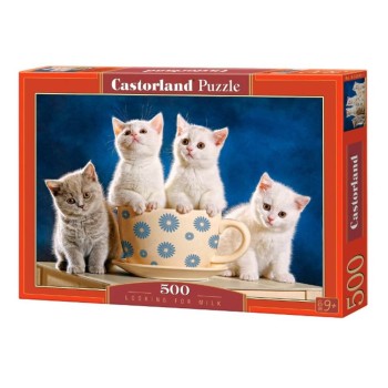 Castorland. Пазл 500 арт.B-52042 "4 котенка"
