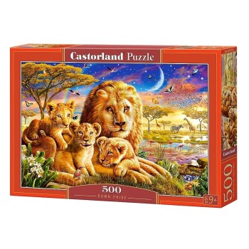 Castorland. Пазл 500 арт.B-52134 "Семья львов"