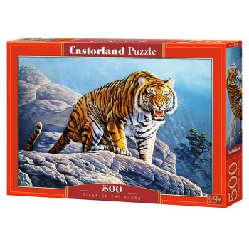 Castorland. Пазл 500 арт.B-53346 "Тигр на скале"
