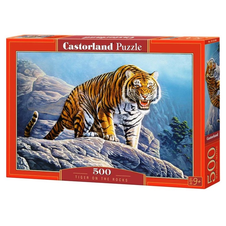 Castorland. Пазл 500 арт.B-53346 "Тигр на скале"