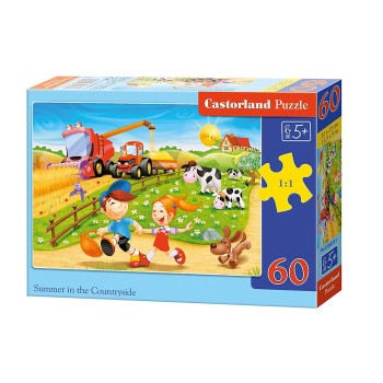 Castorland. Пазл 60 MIDI арт.B-06878 "Лето в деревне"
