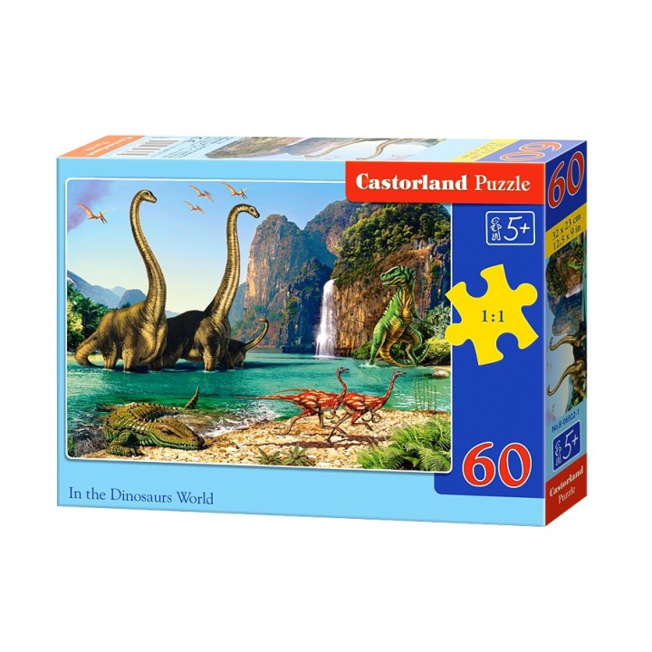 Castorland. Пазл 60 MIDI арт.B-06922 "Динозавры"
