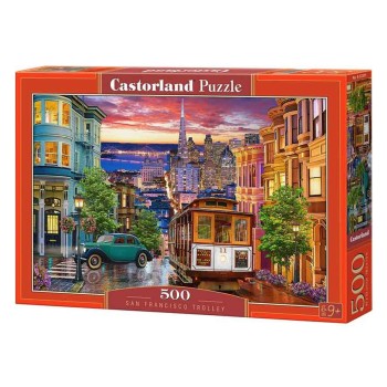 Castorland. Пазл 500 арт.B-53391 "Трамвай в Сан-Франциско"