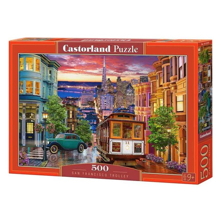 Castorland. Пазл 500 арт.B-53391 "Трамвай в Сан-Франциско"