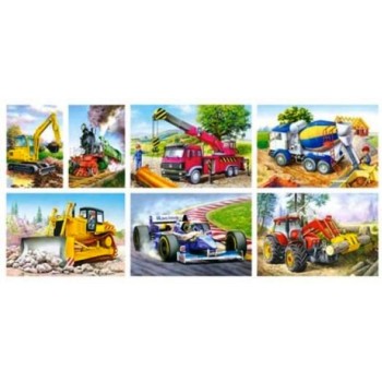 Castorland. Пазл 54 MINI арт.A-08521-ВР "Спецтехника"