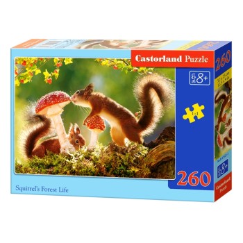 Castorland. Пазл 260 MIDI арт.B-27521 "Лесная жизнь белки"