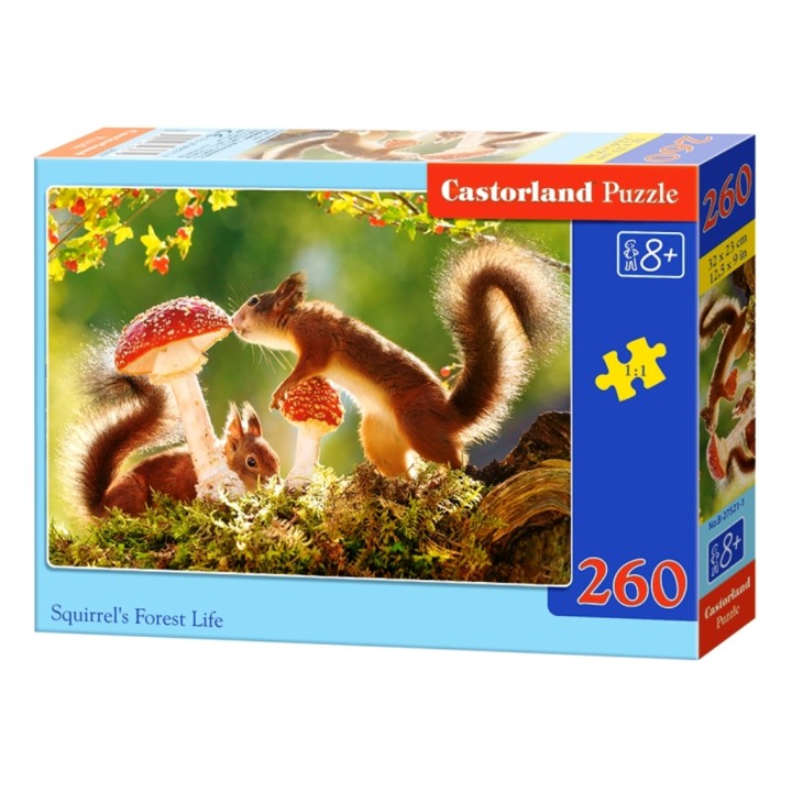 Castorland. Пазл 260 MIDI арт.B-27521 "Лесная жизнь белки"