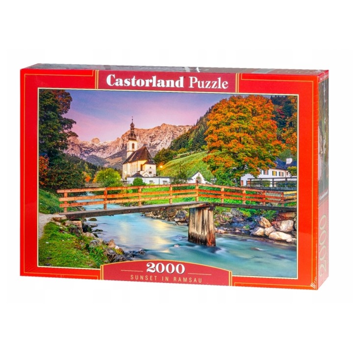 Castorland. Пазл 2000 арт.C-200801 "Закат в Рамзау"