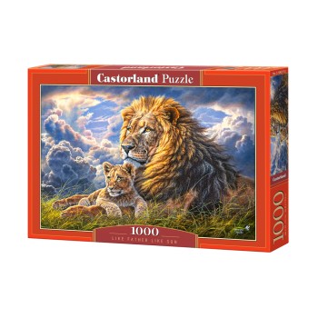 Castorland. Пазл 1000 арт.C-104277 "Львы: отец и сын"