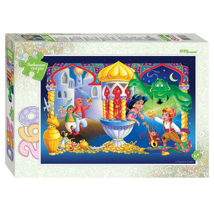 Степ. Пазл 260 арт.74067 Любимые сказки "Аладдин"