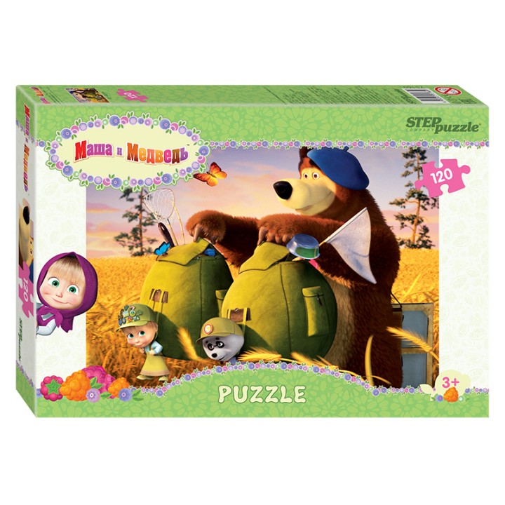 Степ. Пазл 120 арт.75160 "Маша и Медведь - 2"