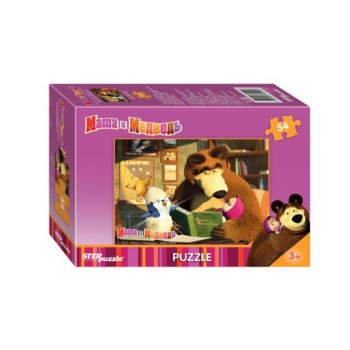 Степ. Пазл 54 арт.71120 "Маша и Медведь" /40 /240