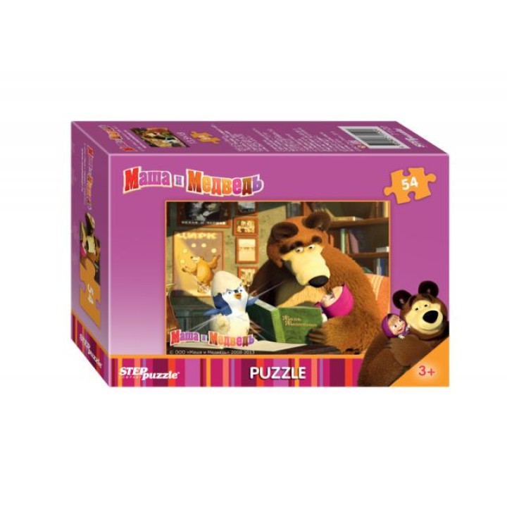 Степ. Пазл 54 арт.71120 "Маша и Медведь" /40 /240