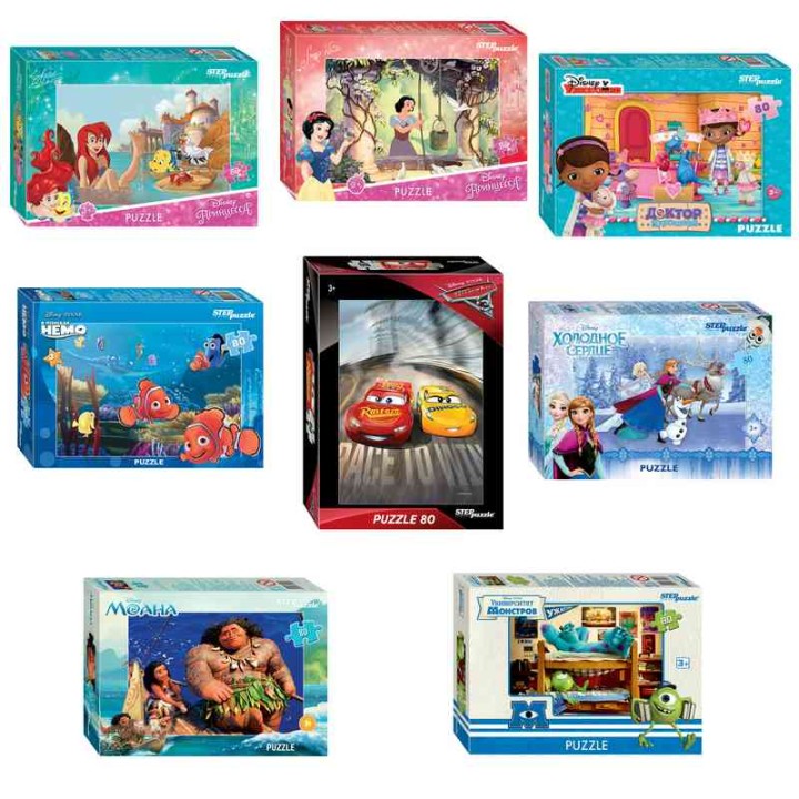 Степ. Пазл 80 Дисней арт.77148 "Дисней № 5"