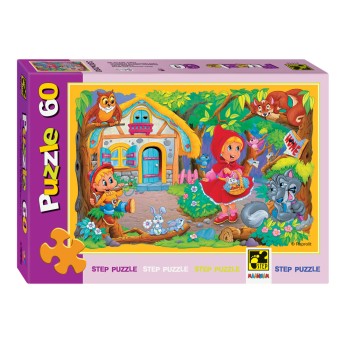 Степ. Пазл 60 Союзмультфильм арт.81016 "Красная шапочка"