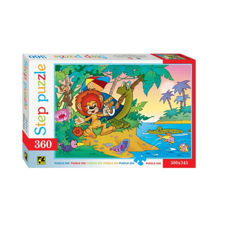 Степ. Пазл 360 Союзмультфильм арт.73006 "Львенок и черепаха" /12
