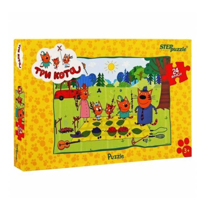 Степ. пазл 24 Макси арт.90033 "Три кота"