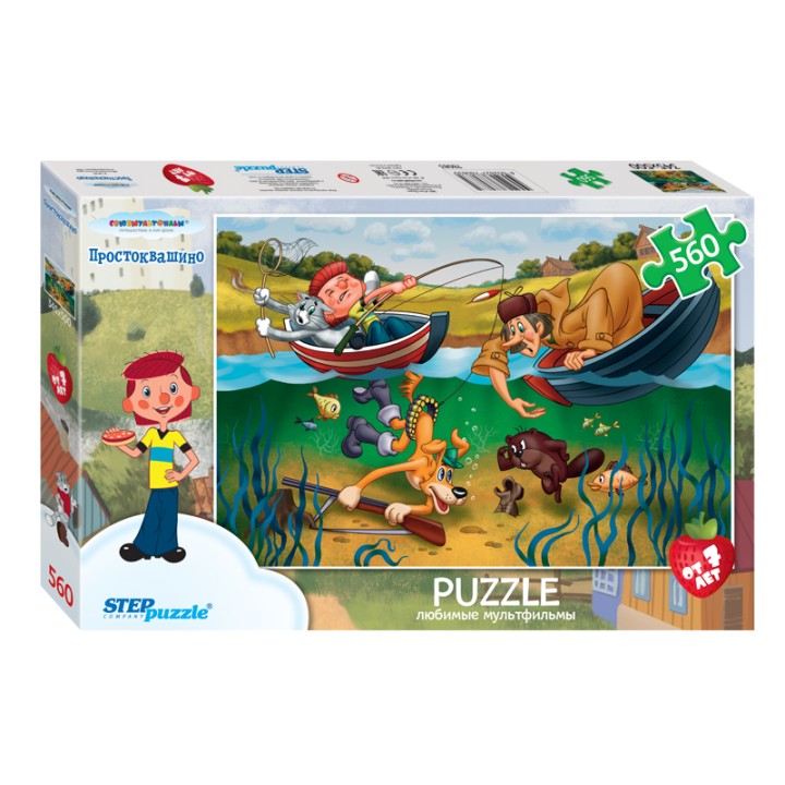 Степ. Пазл 560 "Союзмультфильм" арт.78083 "Простоквашино" /12