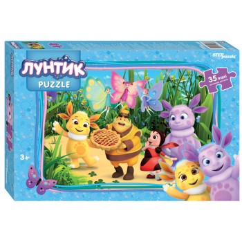 Степ. Пазл 35 Макси арт.91266 "Лунтик" (Мельница) new