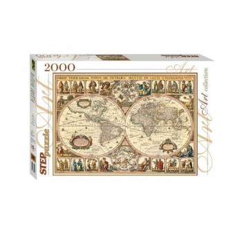 Степ. Пазл 2000 арт.84003 "Историческая карта мира"