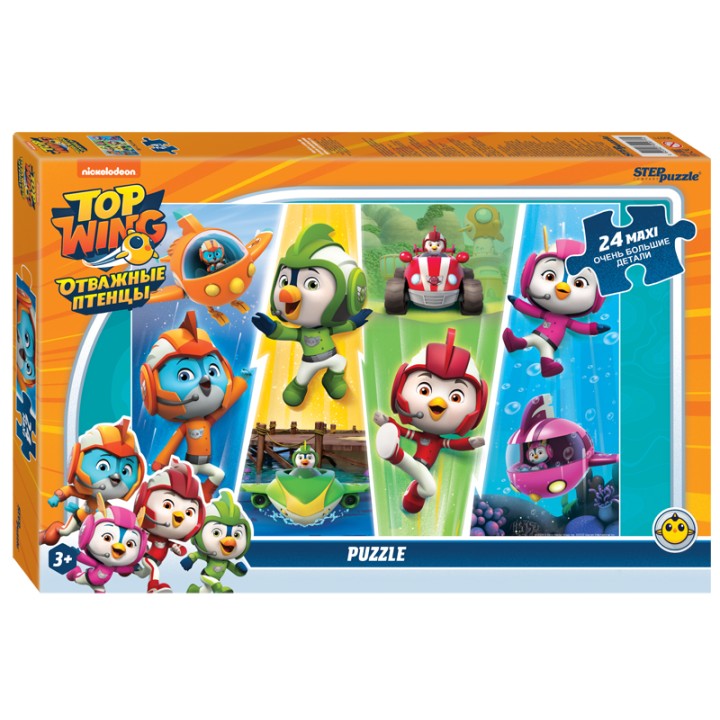 Степ. Пазл 24 Макси арт.90071 "Отважные птенцы"