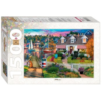 Степ. Пазл 1500 арт.83070 "Дом в гавани Чарльз Харбор"