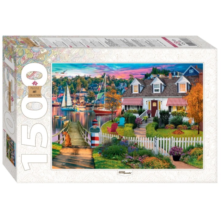 Степ. Пазл 1500 арт.83070 "Дом в гавани Чарльз Харбор"