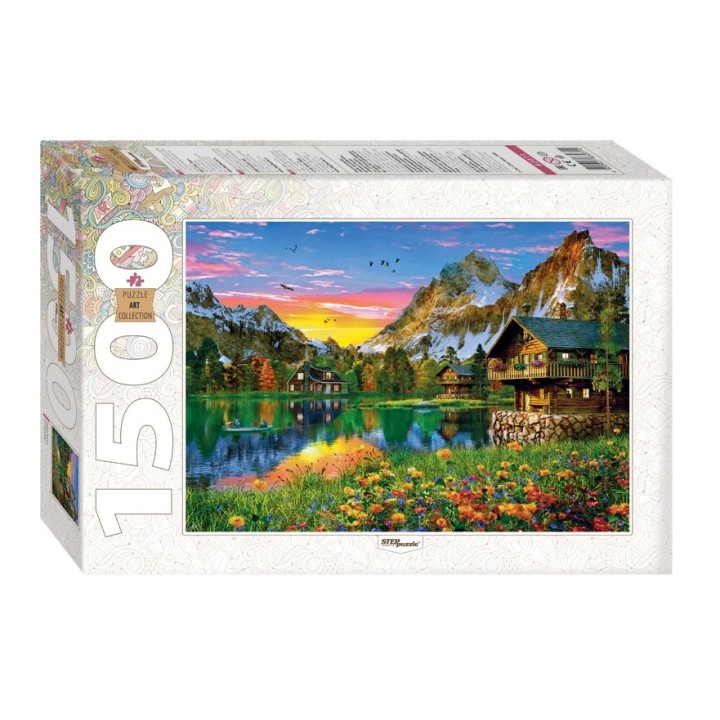 Степ. Пазл 1500 арт.83071 "Озеро в Альпах"