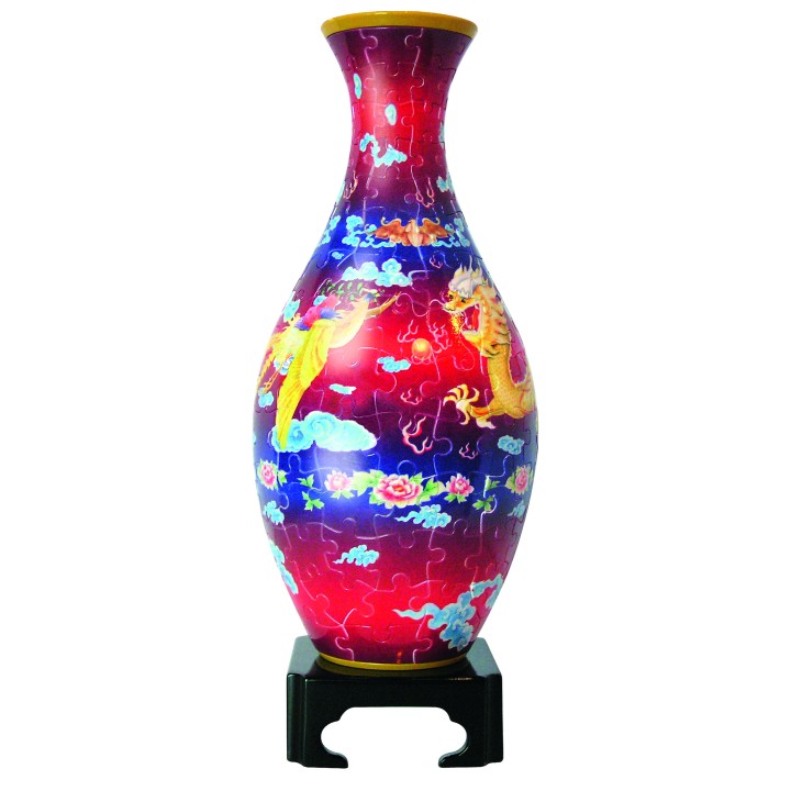 Степ. Пазл-ваза арт.98221 "Танщующий дракон и летящий феникс" 160 дет.